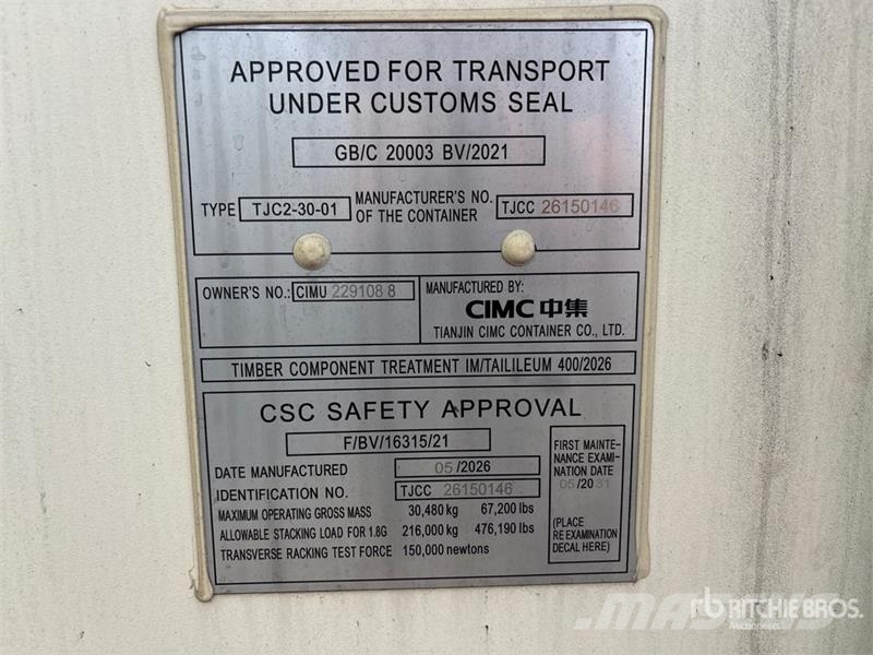 20 ft Standard Storage Container Contenedores de almacenamiento