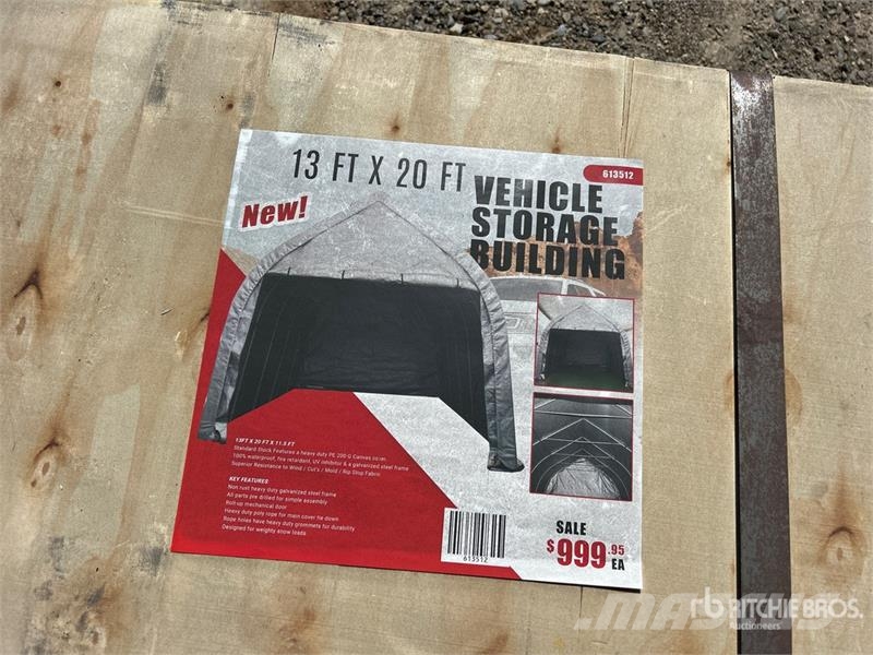  20 ft x 13 ft Heavy-Duty Waterproof Carport Shelte Stahlrahmenaufbauten