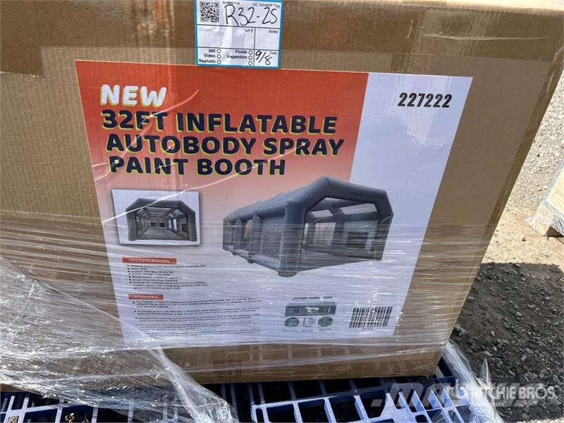 227222 32 ft Inflatable Autobody Spray Paint Booth Andre komponenter