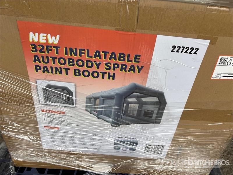  32 ft Inflatable Autobody Spray Paint Booth (Unuse Gradbeništvo - drugo
