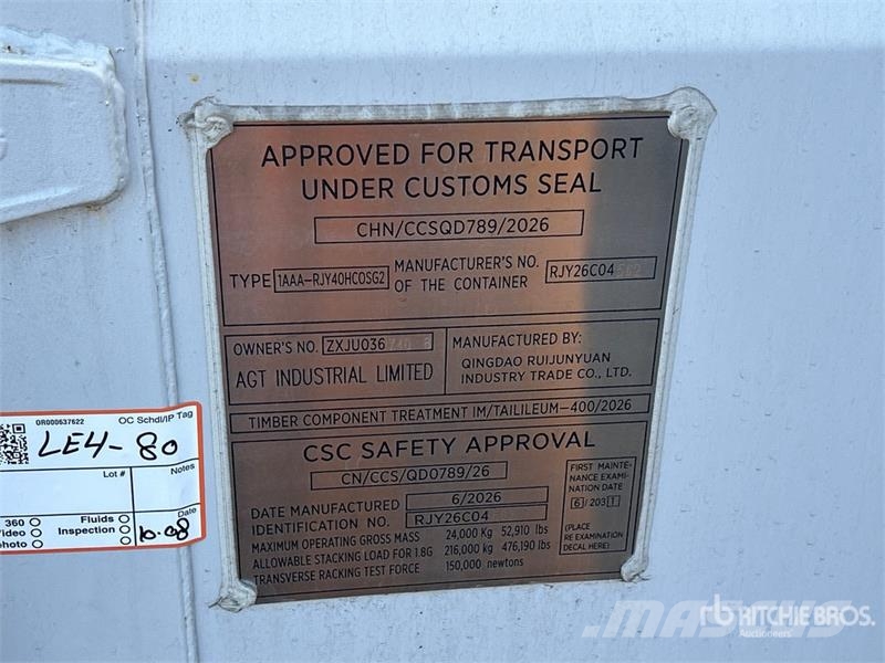 40 ft High Cube Multi-Door Storage Container Soojakud