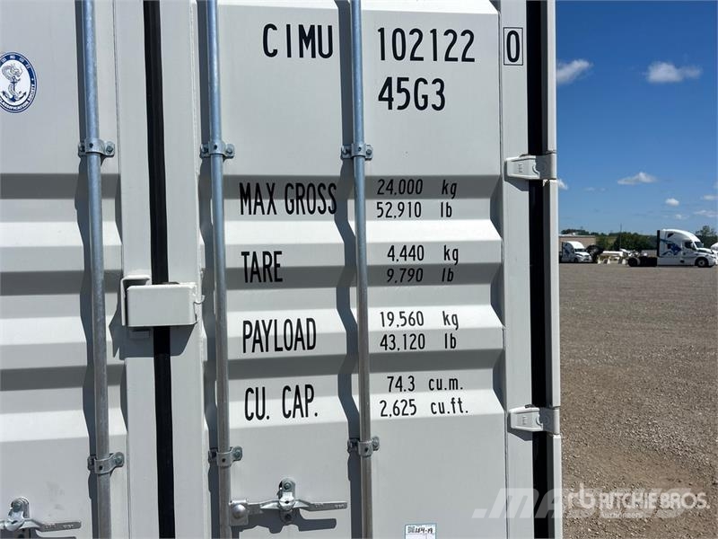 40 ft High Cube Multi-Door Storage Container Varastokontit