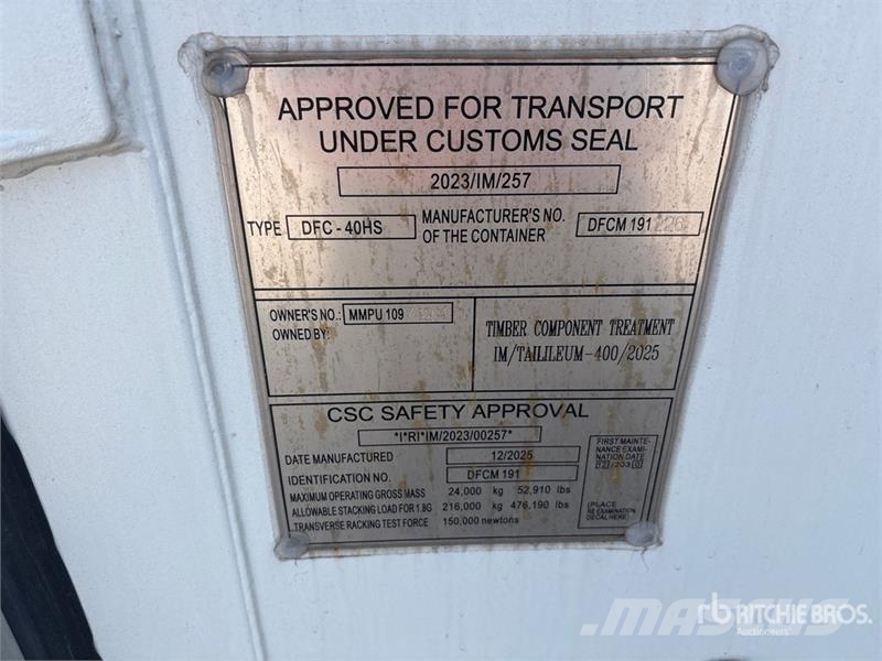 40 ft High Cube Multi-Door Storage Container Varastokontit