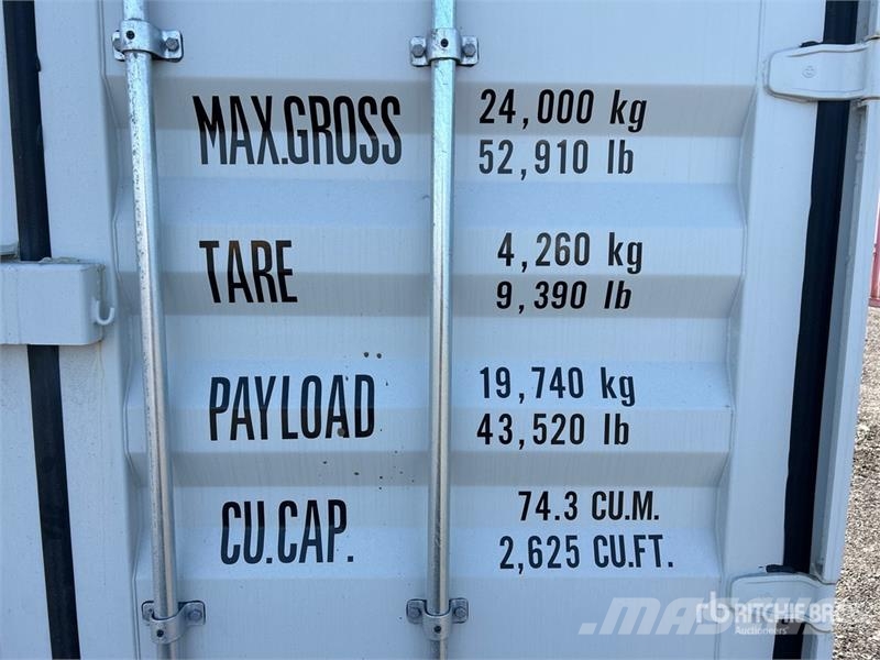  40 ft High Cube Multi-Door Storage Container (Unus Kontejneri za skladištenje