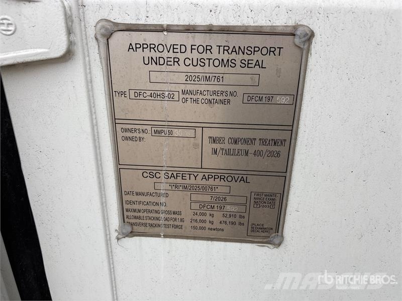 40 ft High Cube Multi-Door Storage Container Soojakud