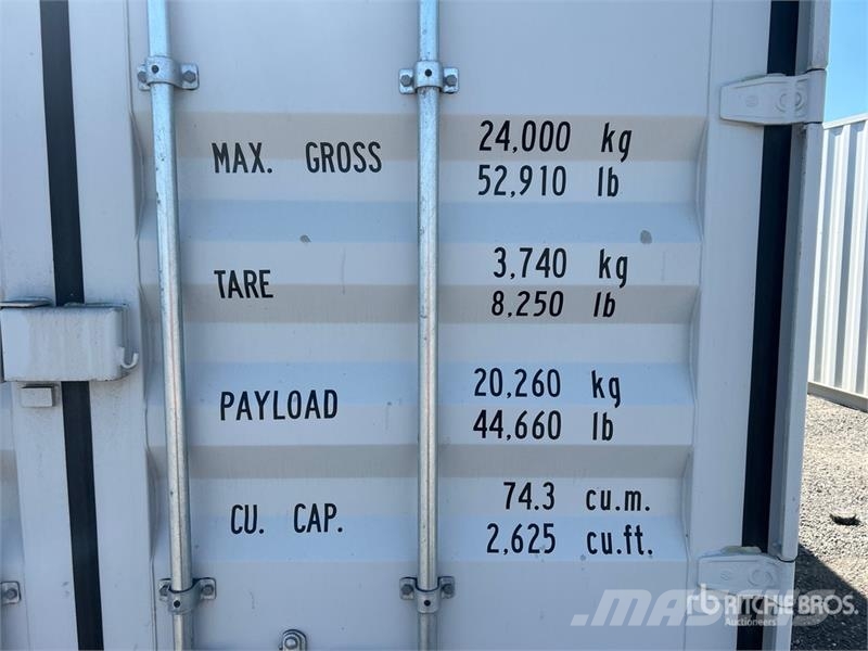 40 ft High Cube Storage Container Varastokontit