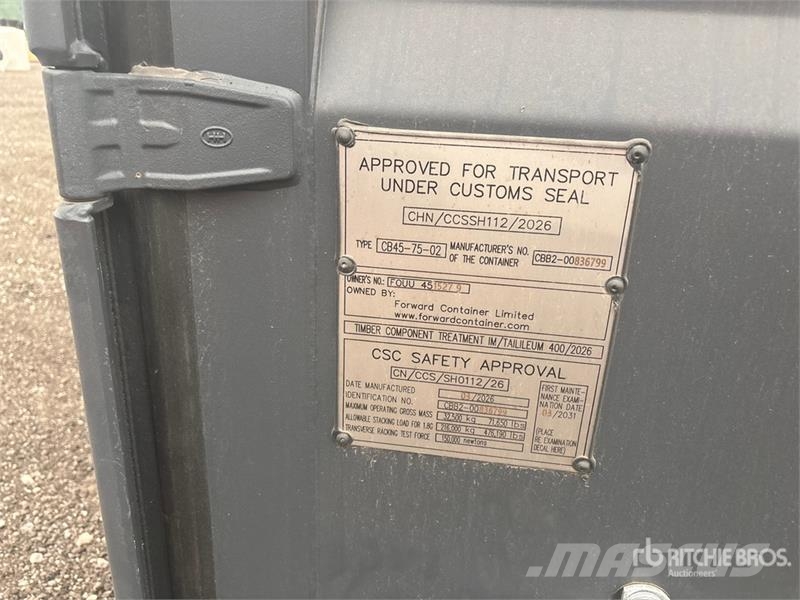 40 ft High Cube Storage Container Contenedores de almacenamiento