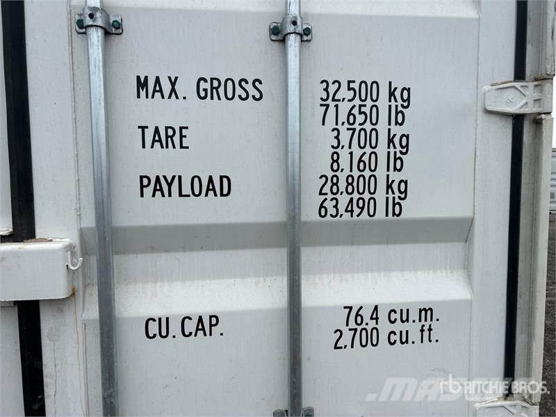 40 ft High Cube Storage Container Raktárkonténerek