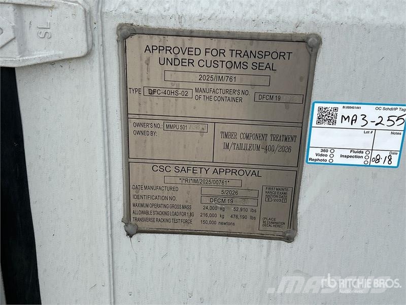 40 ft High Cube Storage Container Varastokontit