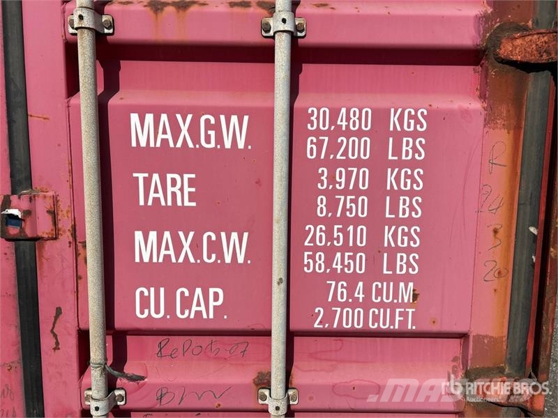 40 ft High Cube Storage Container Raktárkonténerek