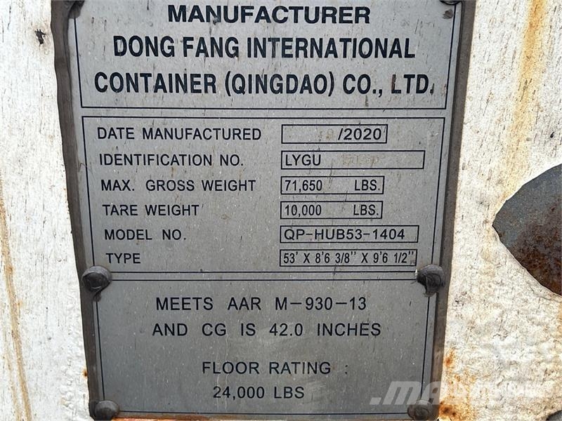 53 ft High Cube Storage Container Storage containers