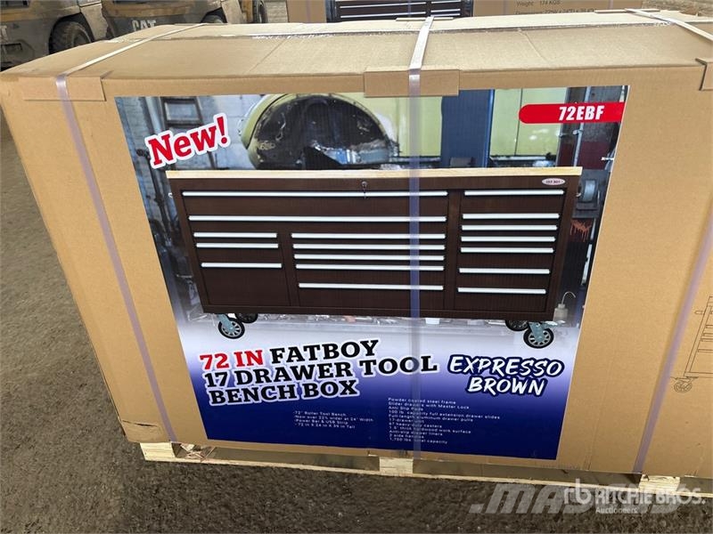 6 ft 17-Drawer Fatboy Workbench (Unused) Andre komponenter