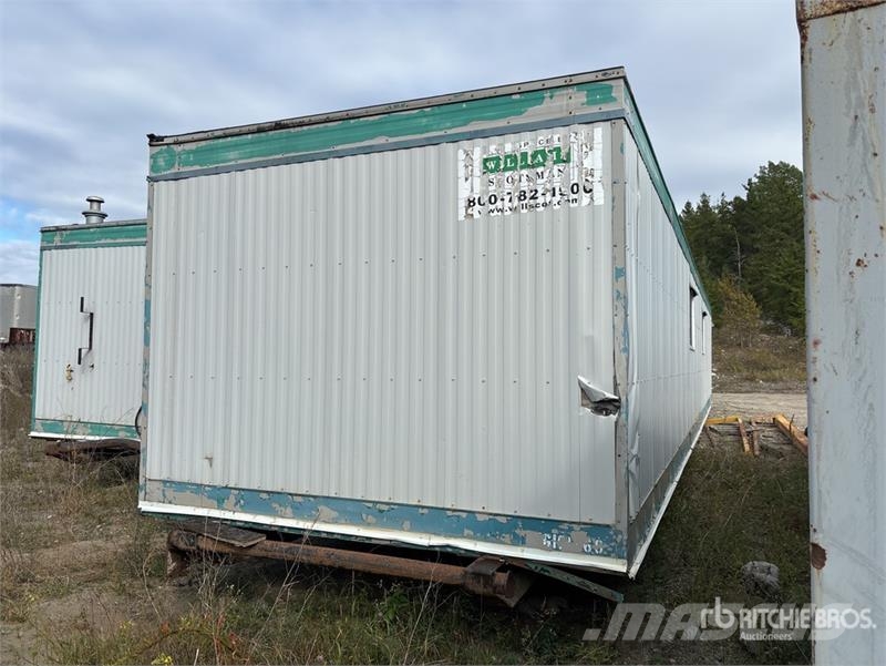 60 ft x 12 ft Skid-Mounted Locker Room Mobile Camp Työmaakopit