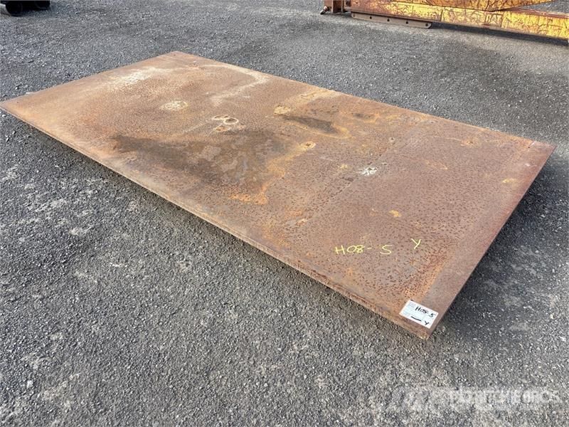  60 in x 120 in (1 in Thick) Steel Plates Andre komponenter