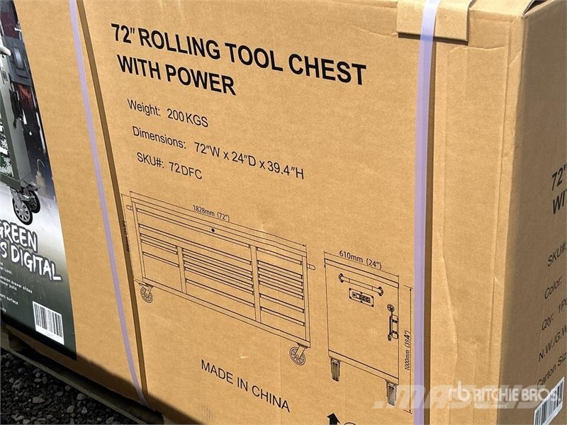 72DFC 6 ft 17-Drawer Fatboy Tool Workbench (Unused Andre komponenter