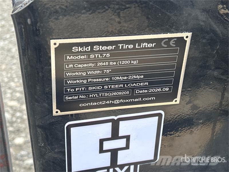  75 in Skid Steer Tire Lifter (Unused) مكونات أخرى