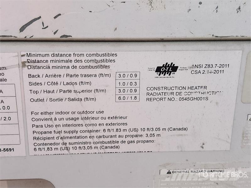 750000 BTU Space Heater Kühl- und Heizsysteme