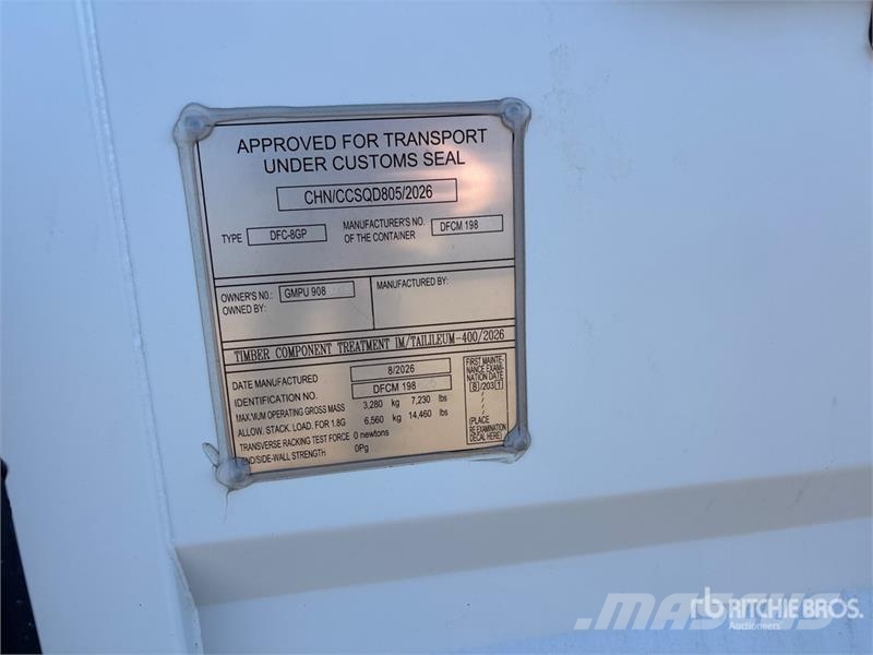 8 ft Storage Container Kontejnerji za skladiščenje