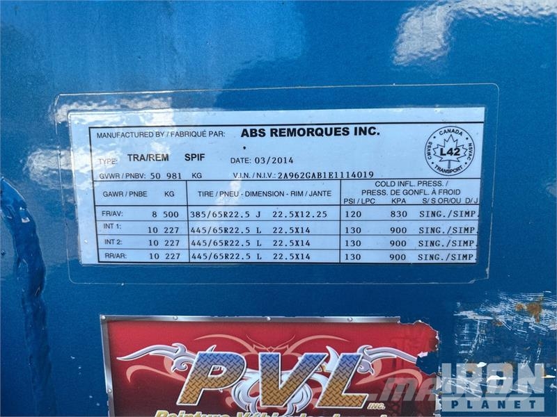 ABS 48 ft Quad/A Live Bottom Trailer Walking floor semi-trailers