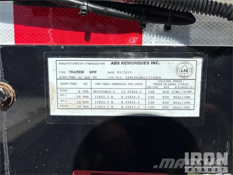 ABS 48 ft Quad/A Live Bottom Trailer Tovorne pohodne polprikolice
