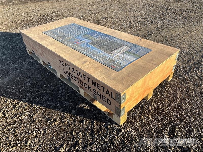  AGR-LS1220 20 ft x 12 ft Metal Livestock Shelter ( Inny sprzęt do obsługi inwentarza żywego