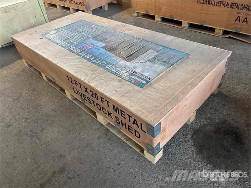 AGR-LS1220 20 ft x 12 ft Metal Livestock Shelter ( Other livestock machinery and accessories
