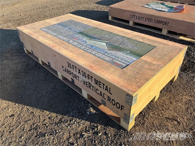  AGR-MC2030 20 ft x 30 ft Steel Carport (Unused) Teräsrunkorakennukset