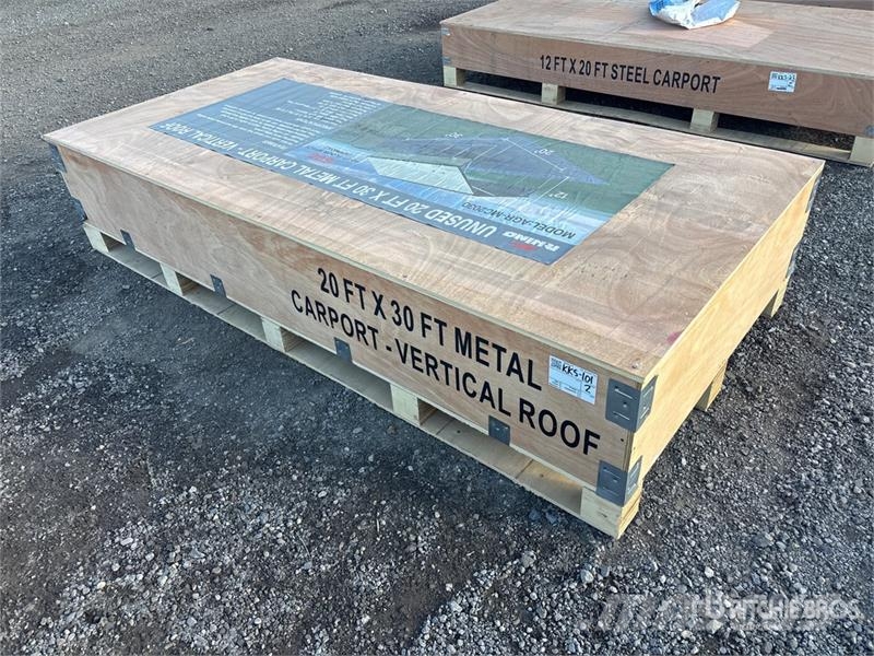  AGR-MC2030 20 ft x 30 ft Steel Carport (Unused) Teräsrunkorakennukset