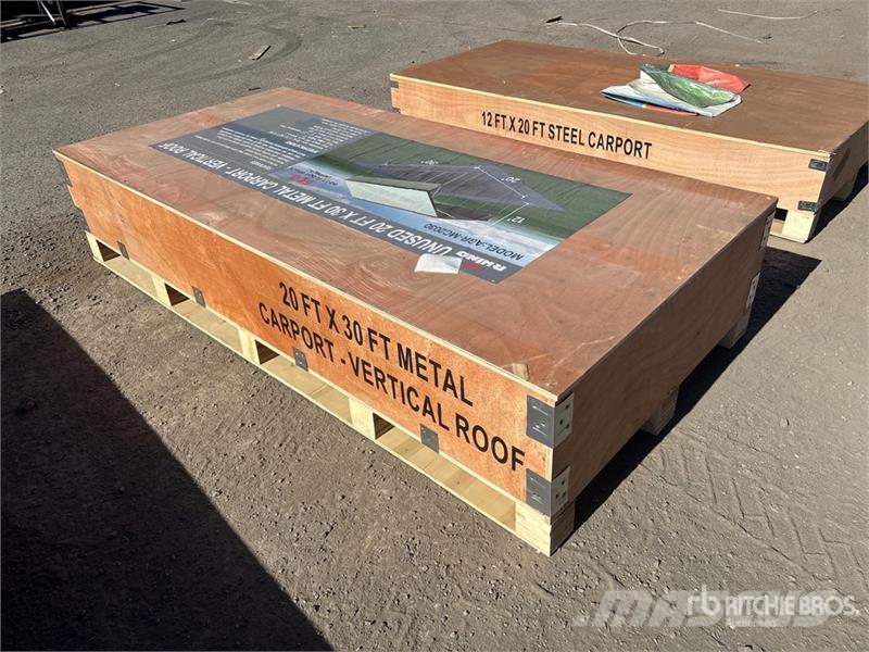 AGR-MC2030 20 ft x 30 ft Steel Carport (Unused) Stålrammmer