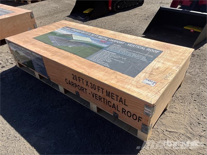  AGR-MC2030 20 ft x 30 ft Steel Carport (Unused) Stålrammmer