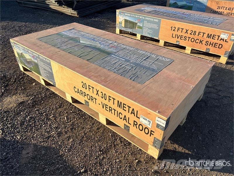  AGR-MC2030 20 ft x 30 ft Steel Carport (Unused) Teräsrunkorakennukset