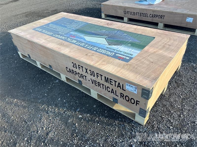  AGR-MC2030 20 ft x 30 ft Steel Carport (Unused) Teräsrunkorakennukset