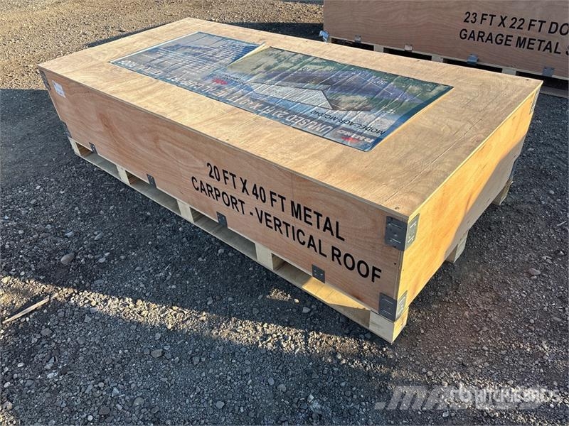  AGR-MC2040 20 ft x 40 ft Steel Carport (Unused) Teräsrunkorakennukset