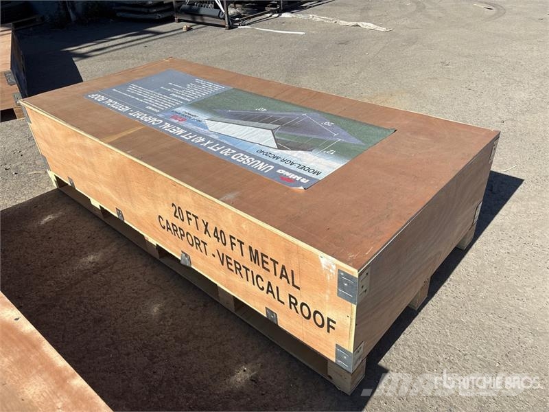  AGR-MC2040 20 ft x 40 ft Steel Carport (Unused) Stålrammmer