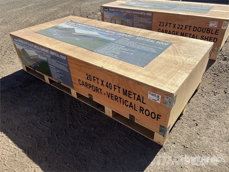  AGR-MC2040 20 ft x 40 ft Steel Carport (Unused) Стальные каркасные здания