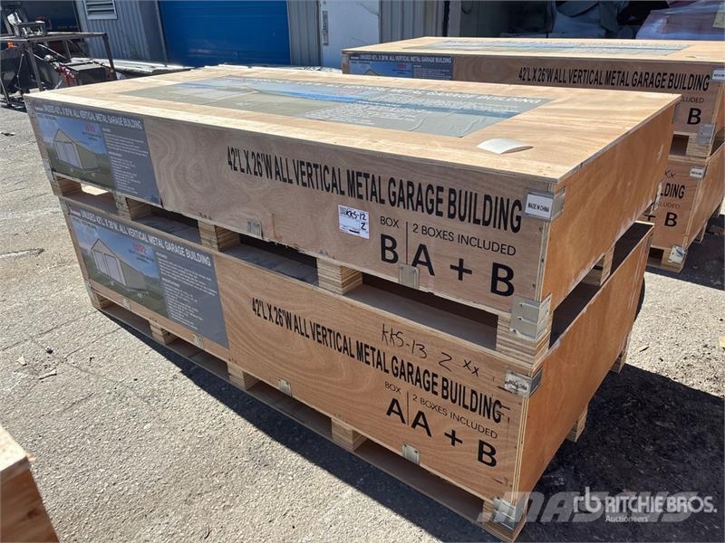  AGR-MS2642 26 ft x 42 ft Metal Garage Storage Buil Stålrammmer