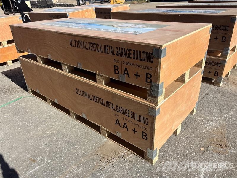  AGR-MS2642 26 ft x 42 ft Metal Garage Storage Buil Stålrammmer