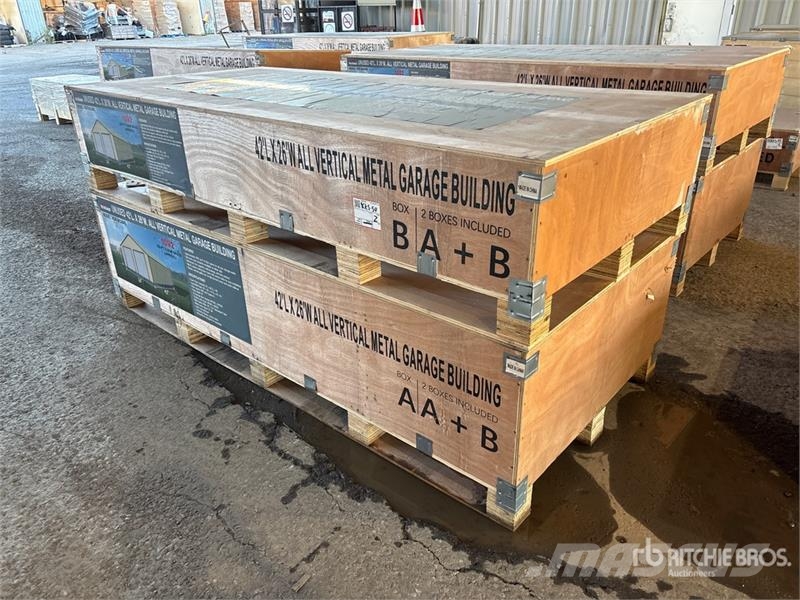  AGR-MS2642 26 ft x 42 ft Metal Garage Storage Buil Stahlrahmenaufbauten