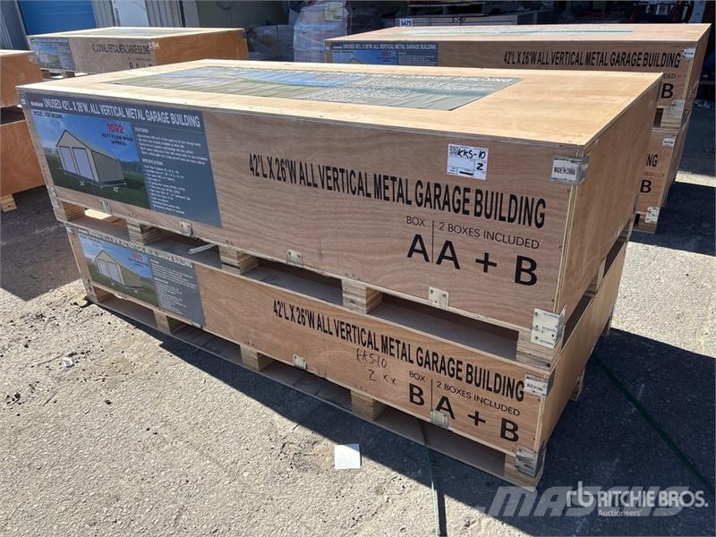  AGR-MS2642 26 ft x 42 ft Metal Garage Storage Buil Stålrammmer