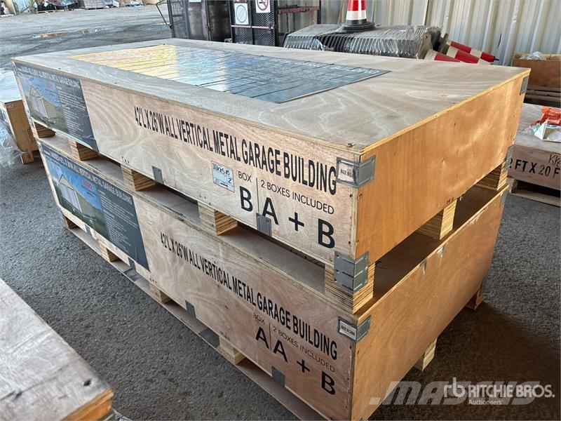 AGR-MS2642 26 ft x 42 ft Metal Garage Storage Buil Stahlrahmenaufbauten