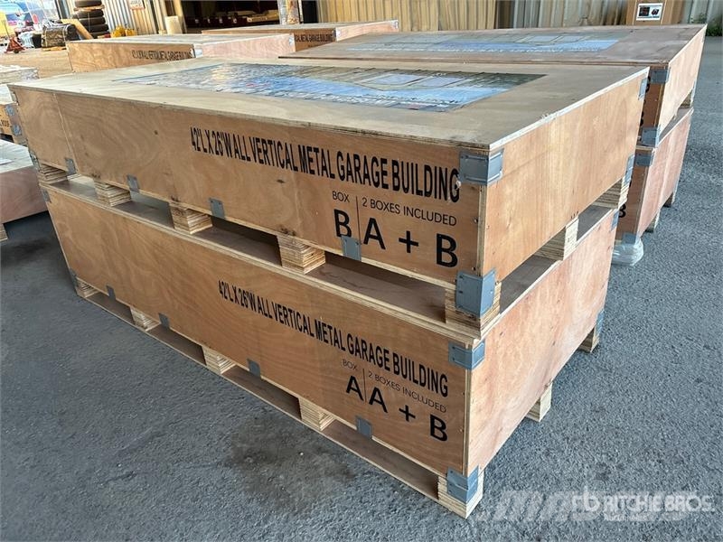 AGR-MS2642 26 ft x 42 ft Metal Garage Storage Buil Stahlrahmenaufbauten
