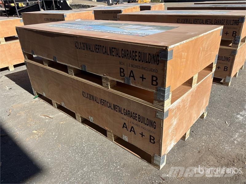  AGR-MS2642 26 ft x 42 ft Metal Garage Storage Buil Stålrammmer