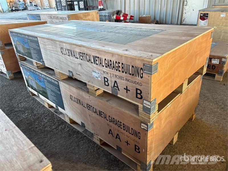 AGR-MS2642 26 ft x 42 ft Metal Garage Storage Buil Stahlrahmenaufbauten