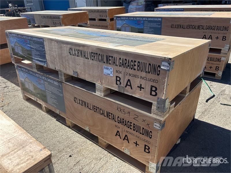  AGR-MS2642 26 ft x 42 ft Metal Garage Storage Buil Stålrammmer