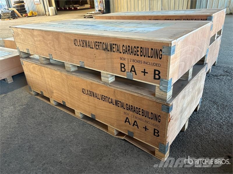 AGR-MS2642 26 ft x 42 ft Metal Garage Storage Buil Stahlrahmenaufbauten