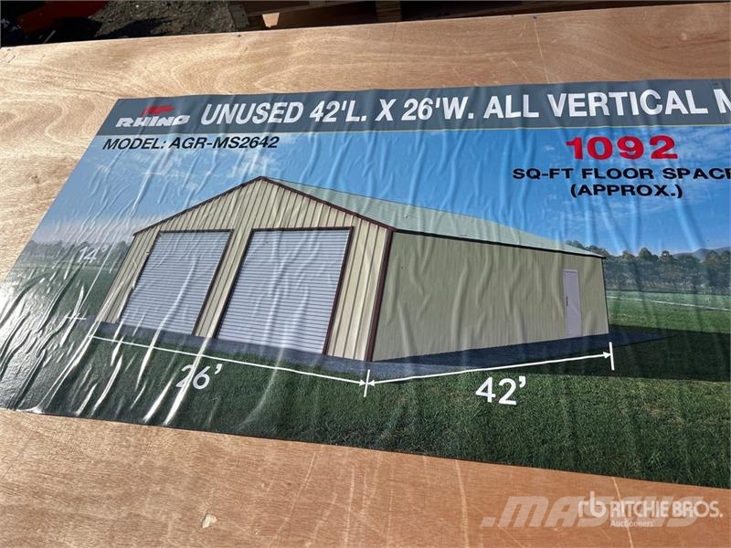 AGR-MS2642 42 ft x 26 ft All Vertical Metal Garage Ostale prikolice