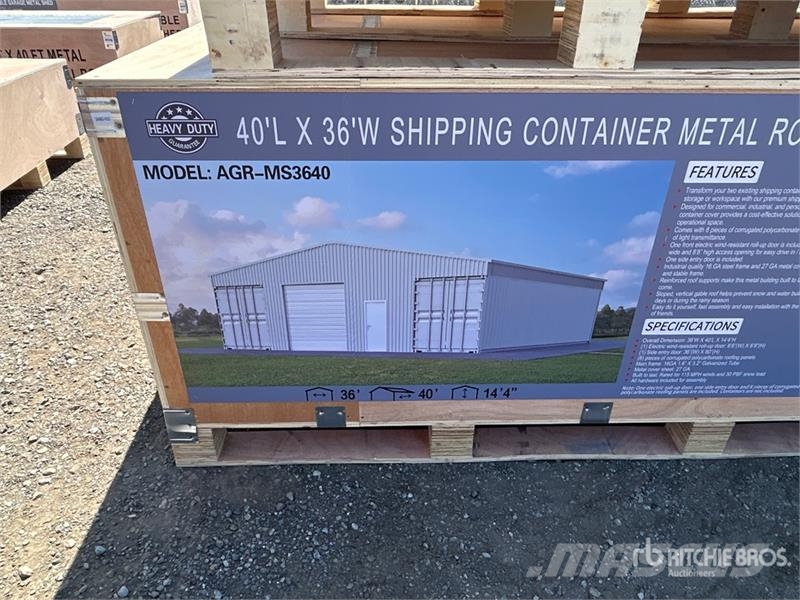 AGR MS3640 40 ft x 36 ft Shipping Container Metal Drugi deli