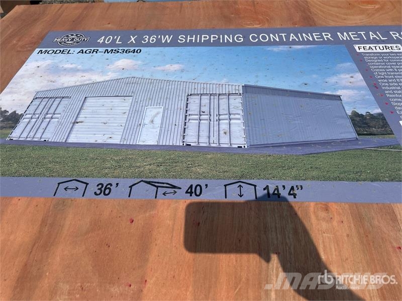 AGR MS3640 Shipping Container Metal Roof Kit (Unus Drugi deli