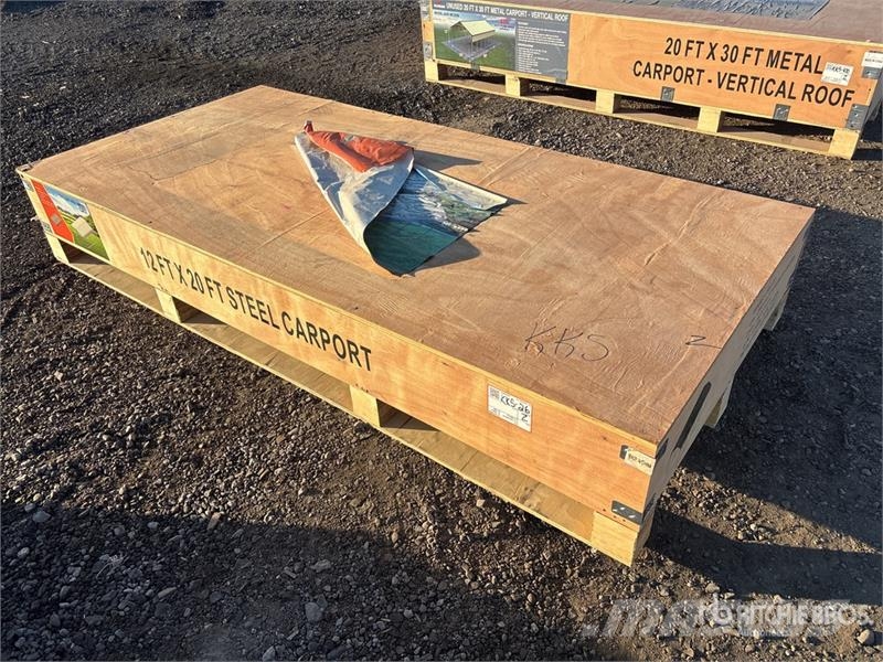 Agriquip CP1220 12 ft x 20 ft Carport (Unused) Teräsrunkorakennukset