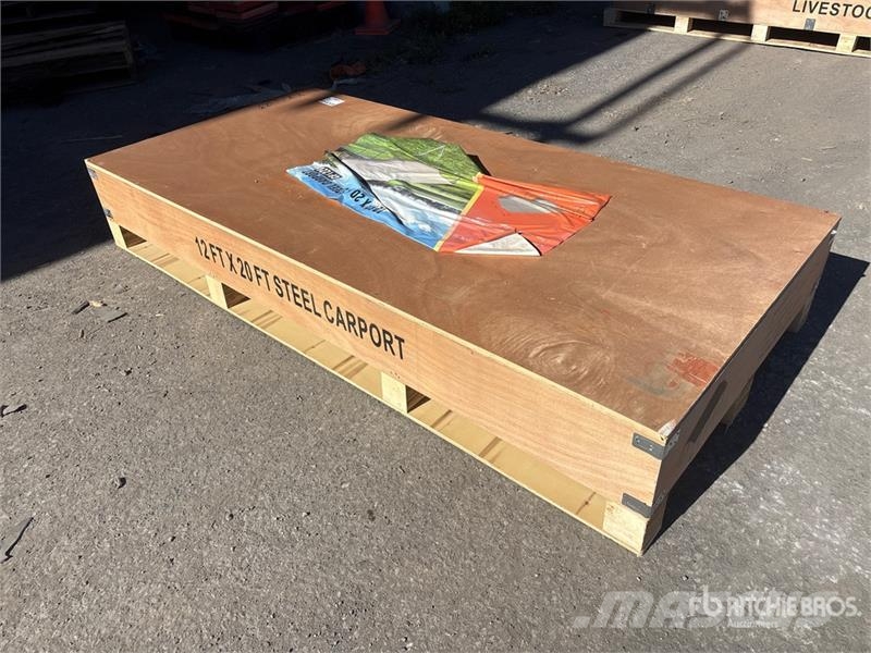  Agriquip CP1220 12 ft x 20 ft Carport (Unused) Stålrammmer